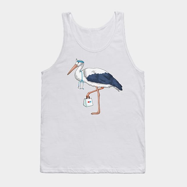 Stork Doctor Stethoscope Tank Top by Markus Schnabel